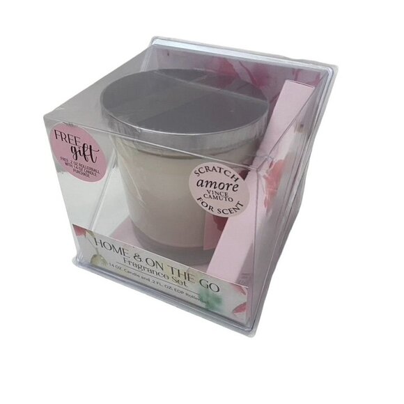 VINCE CAMUTO AMORE VINCE CANDLE ROLLEBAL PERFUME GIFT SET - Picture 2 of 7